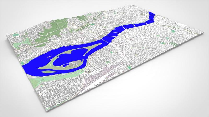 Cityscape Portland Oregon USA