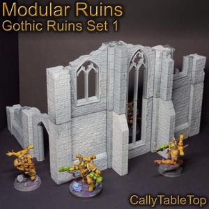 Modular Gothic Ruins - Full Set 1 - Tabletop Terrain