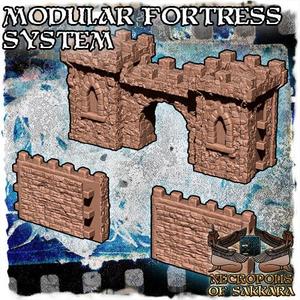 Modular Medieval Fortress Wall System