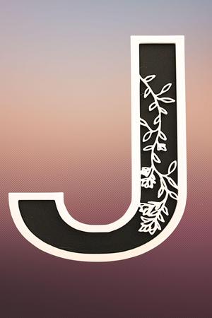 Floral Letter J