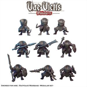 Modular Swords for hire : Ratfolks (Warband) Vol.2 [PRE-SUPPORTED]