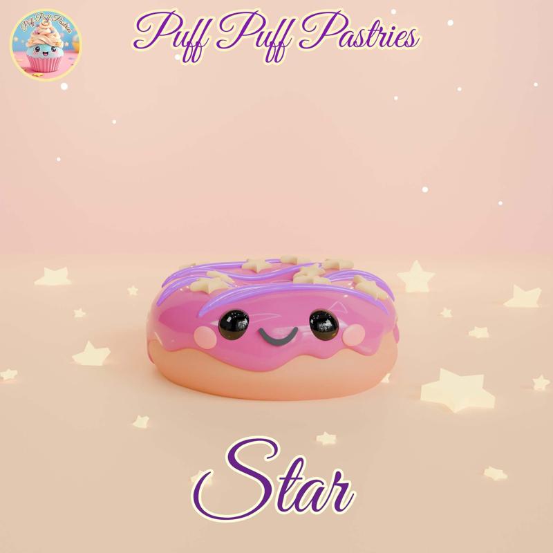 Kawaii Donut Star