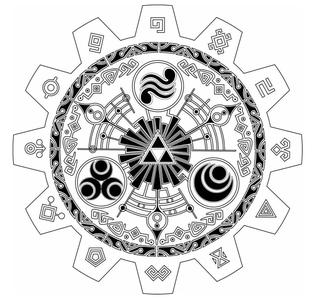 LYTHOPHANE ZELDA SKYWARD SWORD - PORTE DU TEMPS