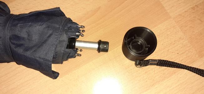 Replacement handle for umbrella.