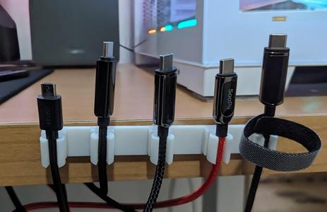 Modular usb Cable Desk Organizer (x5)