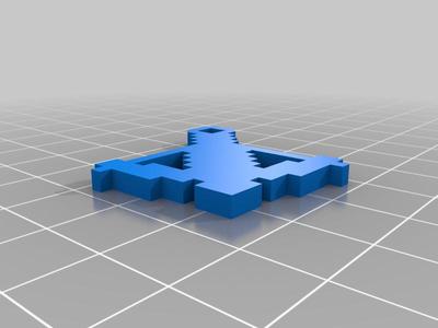 Minecraft Crossbow keychain