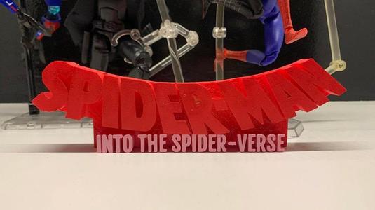 Spider-Man Into the Spider-Verse Logo for action figure display