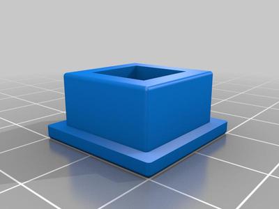 square tube end cap 20X20