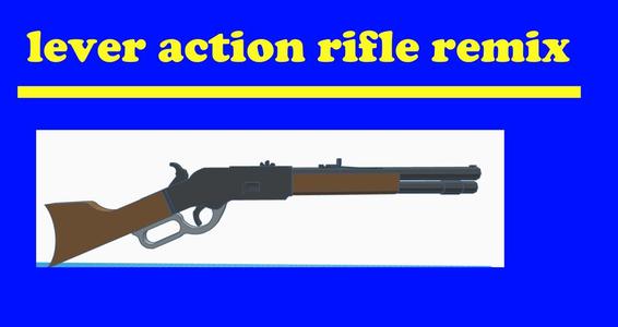 Lever action rifle rubber band gun