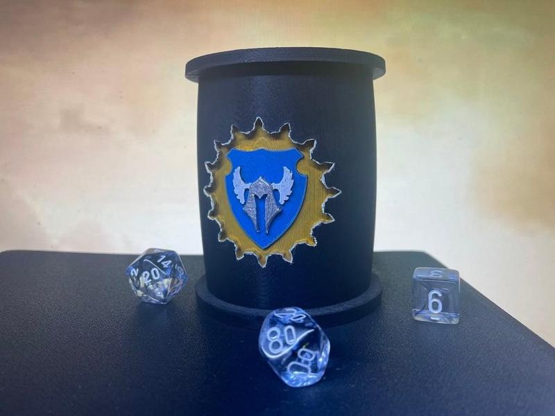 DnD Paladin Dice Cup