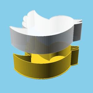 Twitter Logo, nestable box (v1)