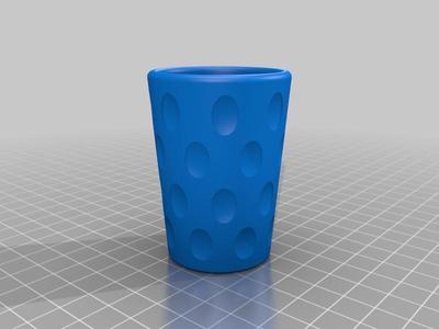 Dubbe Schnappsglas (german dimpled shotglass)