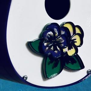 Multi-layer multi-color pansy flowers