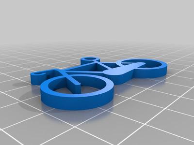 Bike key ring/keychain (racing bike)