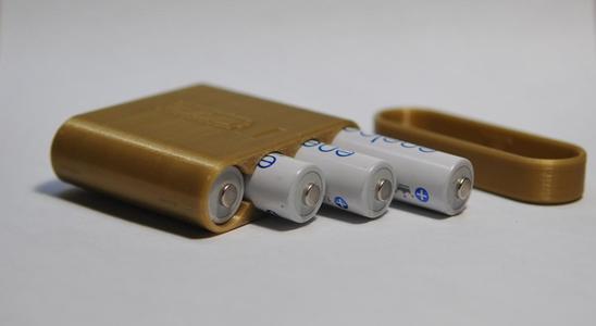 Box for four AA batteries