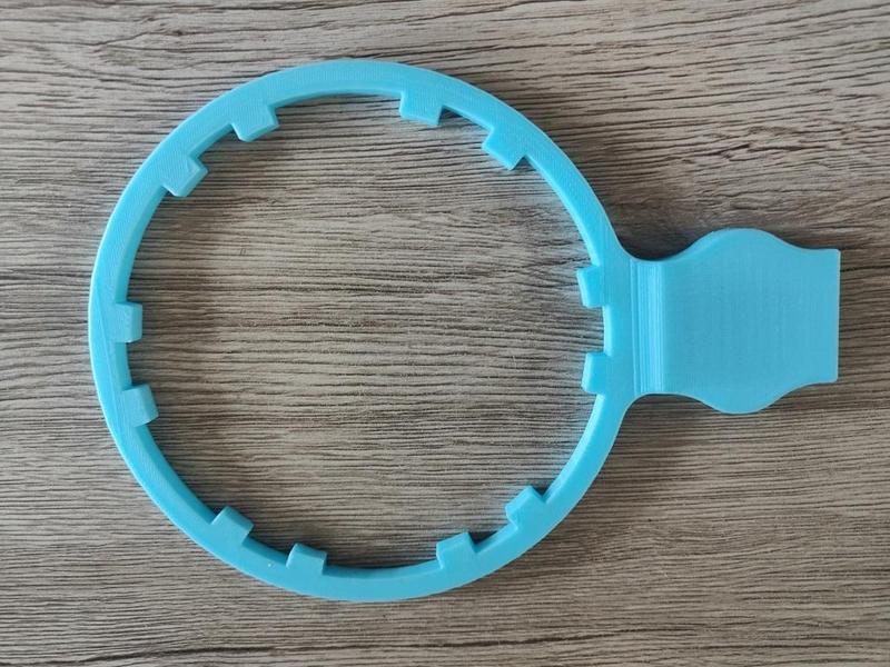 Clé pour bloc filtre