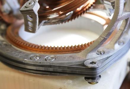 TPU drive belt for triple axis tourbillon