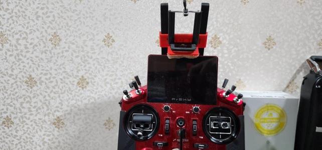 FrSKy X 20 S fpv screen holder + tripod adapter(rubber band)