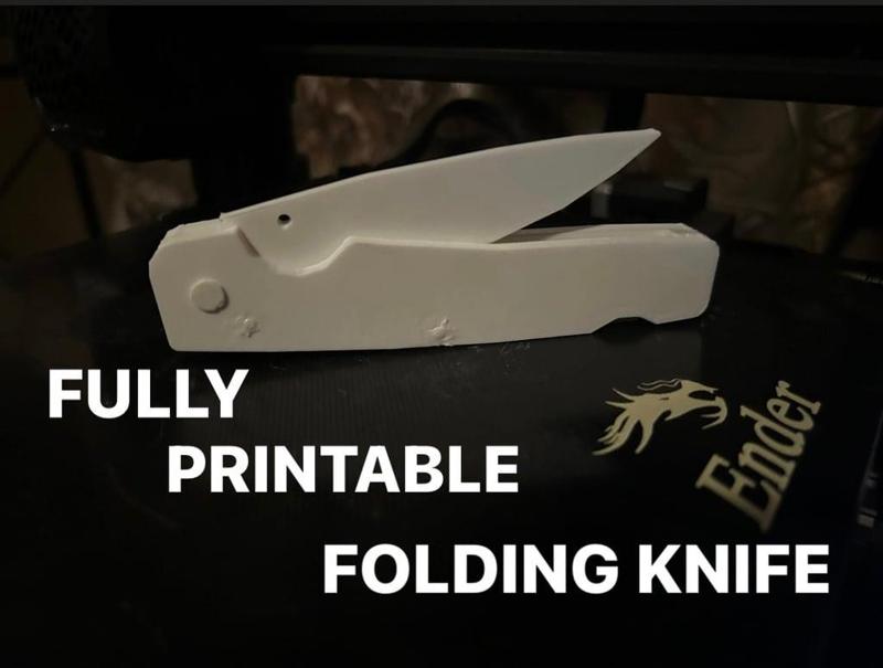 Folding Pocket Knife - Printable