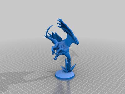 Young White Dragon - Attack Pose