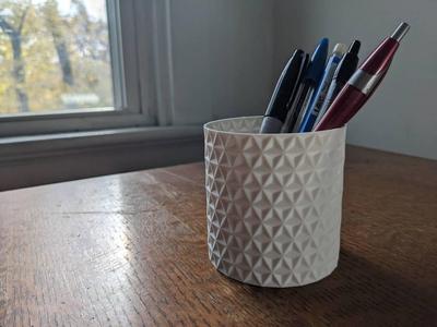 Asanoha Pattern Pen Holder