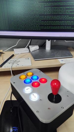 arcade Joystick 6 buttons for single