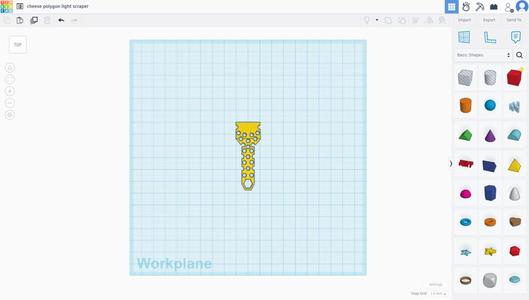 cheese polygon light scraper