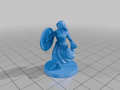 DnD Miniature: Elora Ravenswood