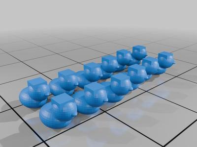 mini-Minecraft ducks with helmet