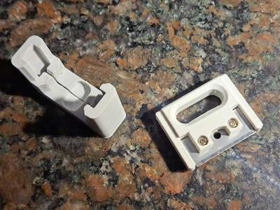 A guillotine pill cutter to be used with an OLFA SKB-10 (17.8X40mm) blade.