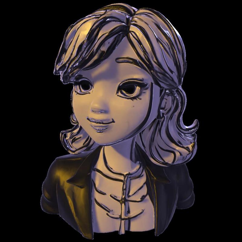 Stylized Female Character Bust