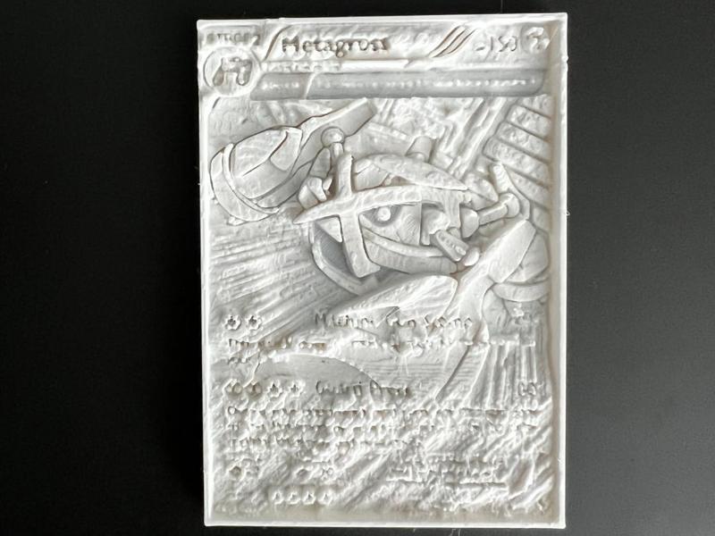 Pokémon card sculpture Metagross