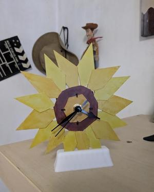 Sunflower Clock