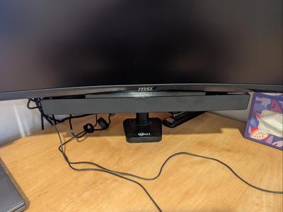 Dell USB Soundbar Mount to MSI Monitor
