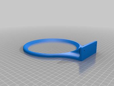 Basketball wall holder mount