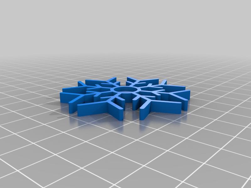 Snowflake fridge magnet