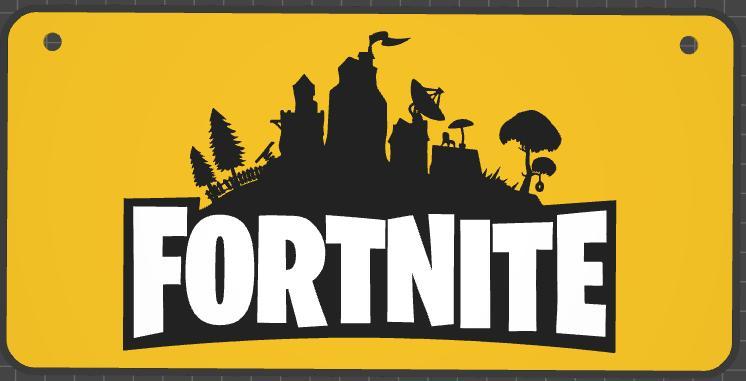 Fortnite-Inspired Sign with Classic Logo