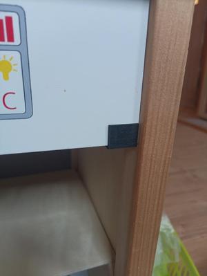 Spielküche Reparaturclip. Playkitchen doorclip