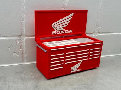 Honda motorcycle Inspired desk toolbox pen Holder