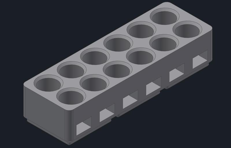 USB Chargeable AA Battery Holder WIP (Gridfinity)