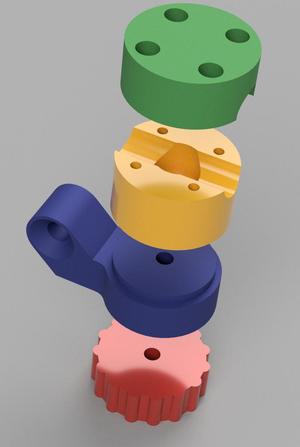 Lamp horizontal hinge