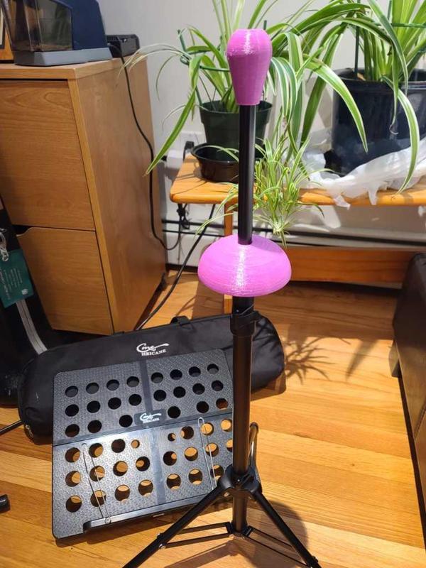 Trombone stand parts for 14mm diameter music stand