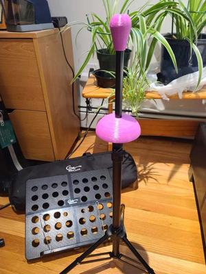 Trombone stand parts for 14mm diameter music stand