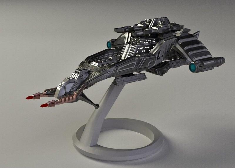 Battlecruiser Starship and Stand