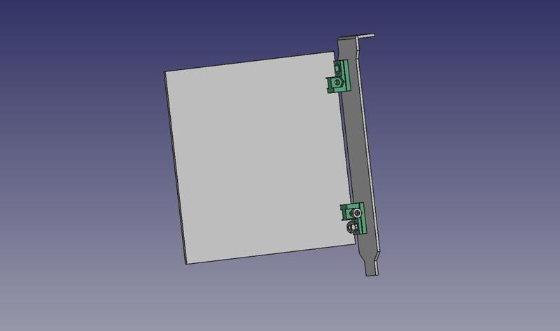 Hoeksteun voor Printplaat aan Slotplaat (Cornered Fastener)