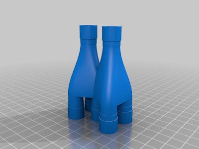 2 to 5 water splitter