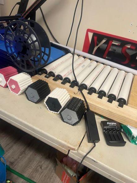 Conveyor roller ir3 cr-30 blackbelt whiteknight