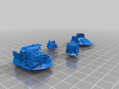 destroyed vehicles - scatter terrain