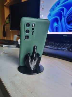 Middle finger phone stand