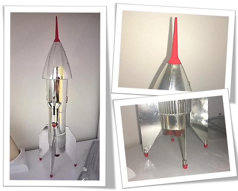 Accurate Plastic Parts for 1957 Berzac Astro Rocket Coin Bank